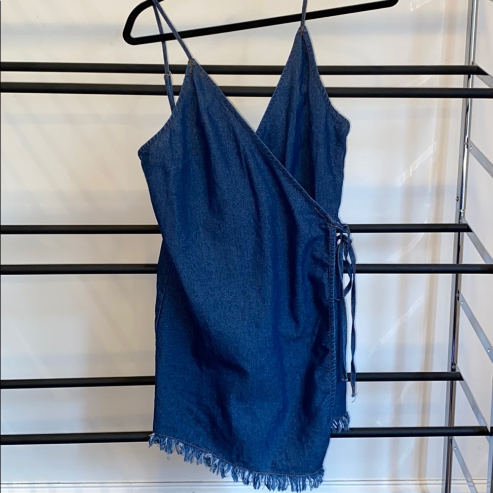 Denim Romper